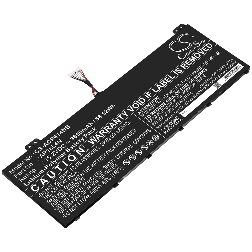Batería para portátil Acer CS-ACP614NB