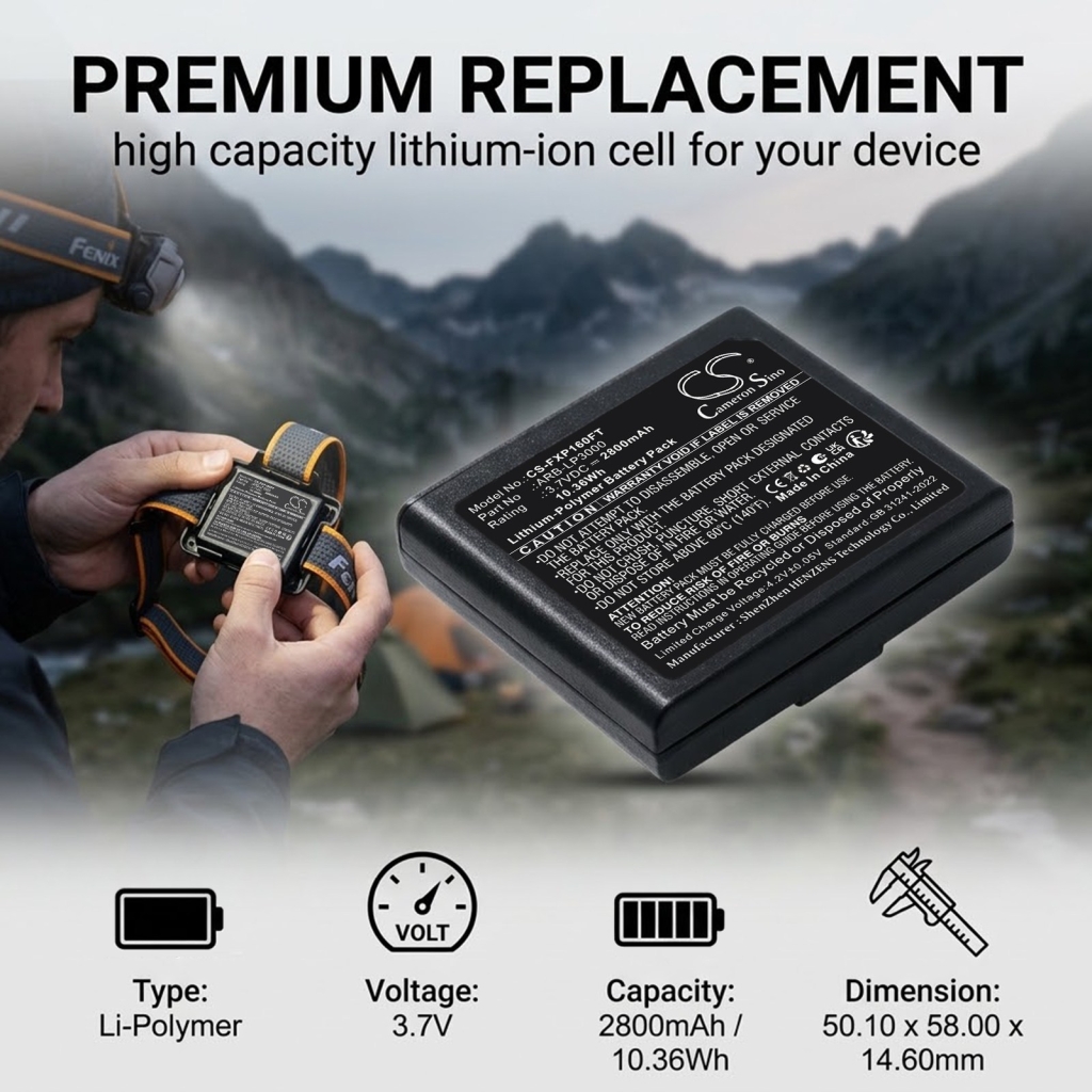 Baterías compatible con Fenix HP16R HP16R CS-FXP160FT