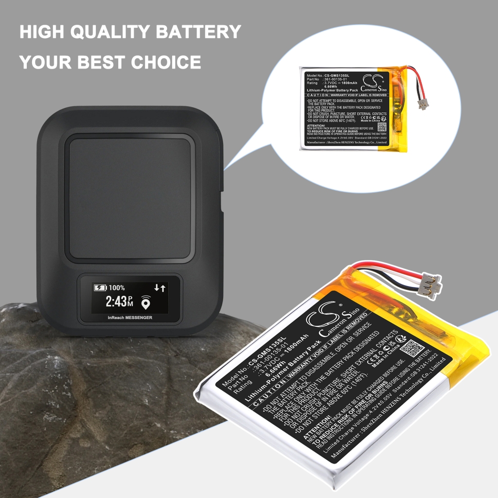 GPS, Batería del Navegador Garmin CS-GMS135SL