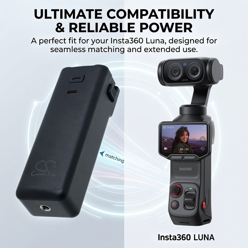 Baterías compatible con Insta360 Luna Luna CS-HYD136MC