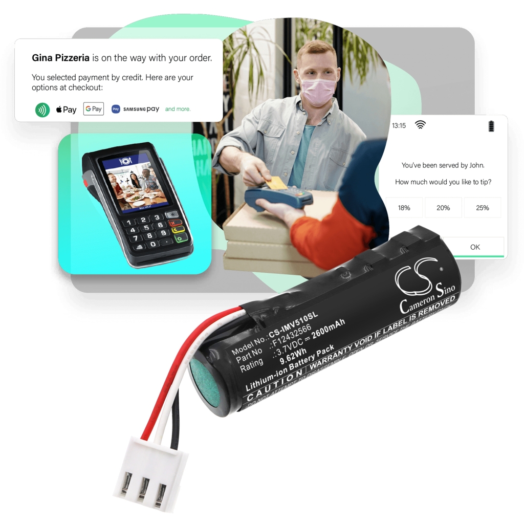 Terminal de pago Batería Ingenico Move 5000 3G Bluetooth