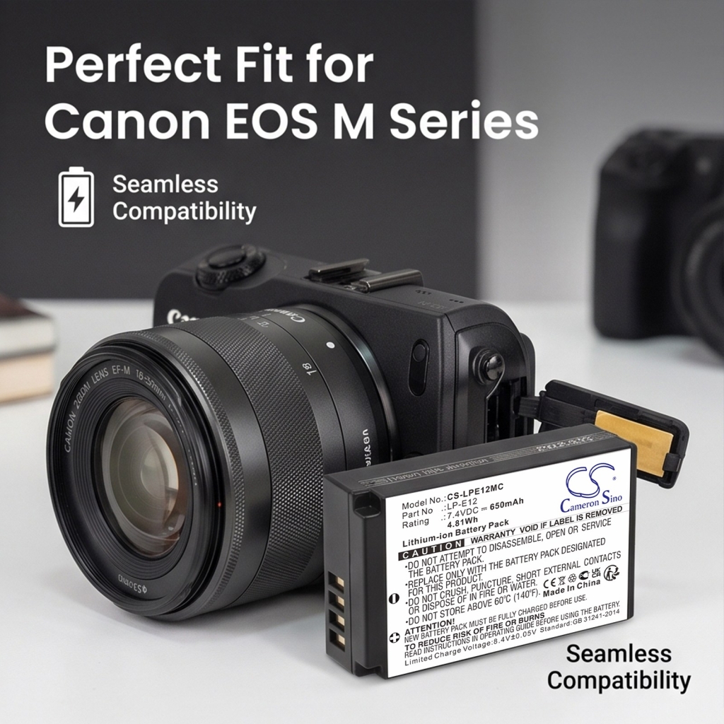 Baterías compatible con Canon EOS 100D Kiss X7 M CS-LPE12MC
