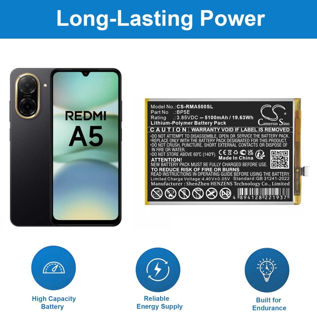 Batería del teléfono móvil Redmi CS-RMA500SL