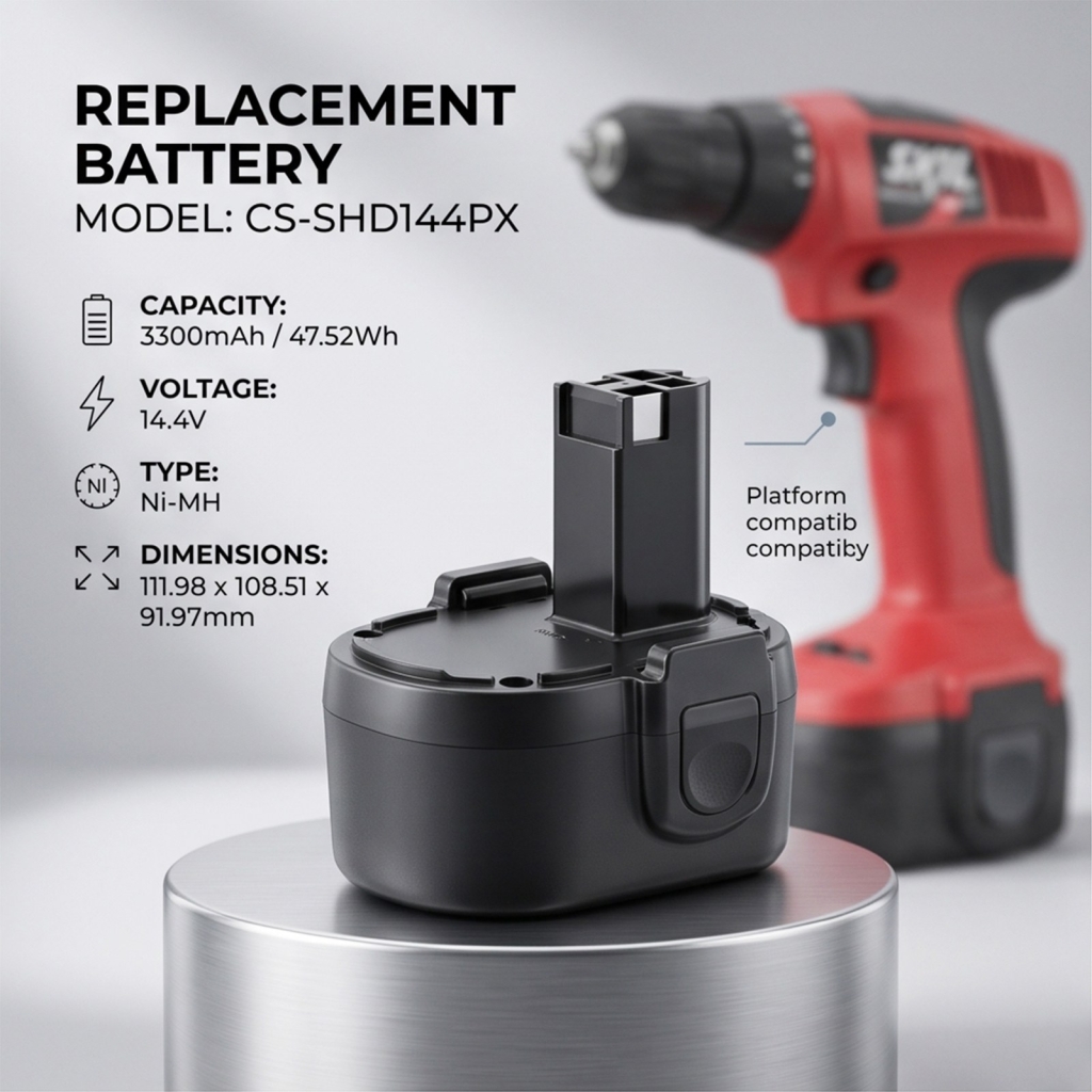 Baterías compatible con Skil 144VXT 144VXT CS-SHD144PX