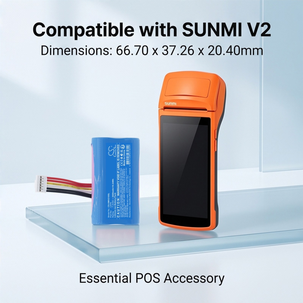 Baterías compatible con Sunmi V2 SE CS-SMV210SL
