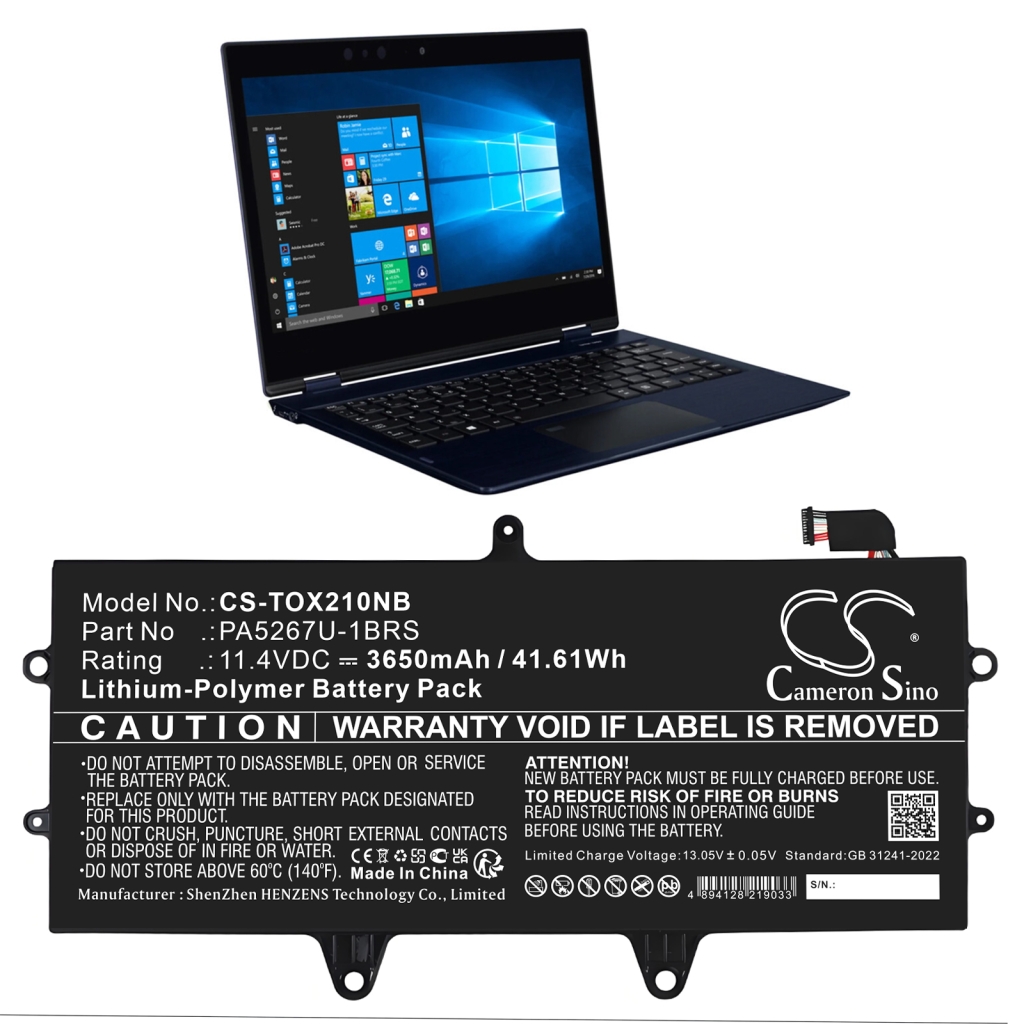 Batería para portátil Toshiba CS-TOX210NB