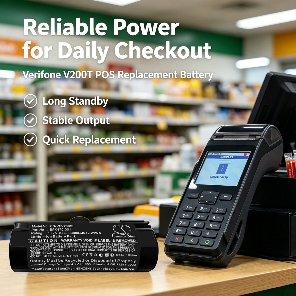 Baterías compatible con Verifone V200T V200T CS-VFV200SL