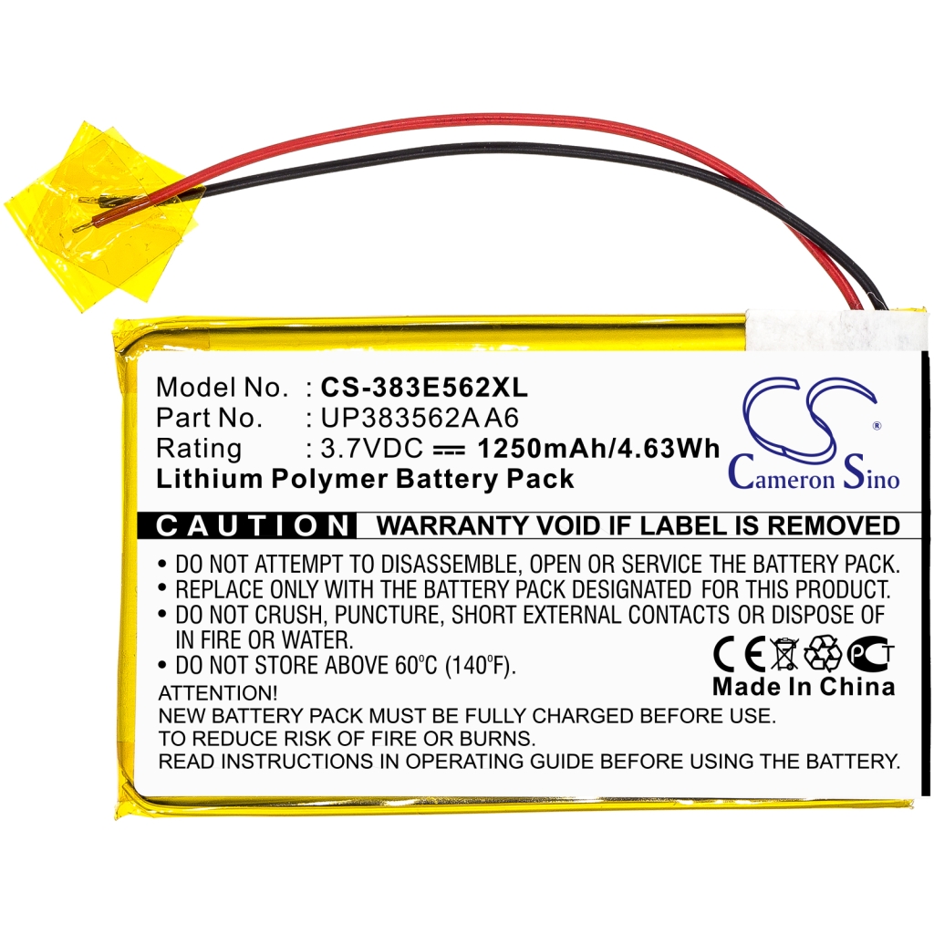 Batería de la tableta Palm CS-383E562XL