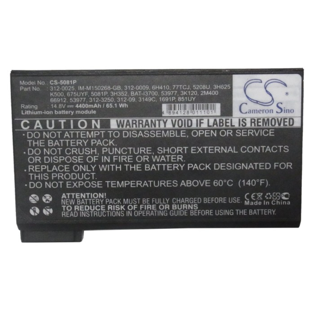 Batería para portátil DELL CS-5081P