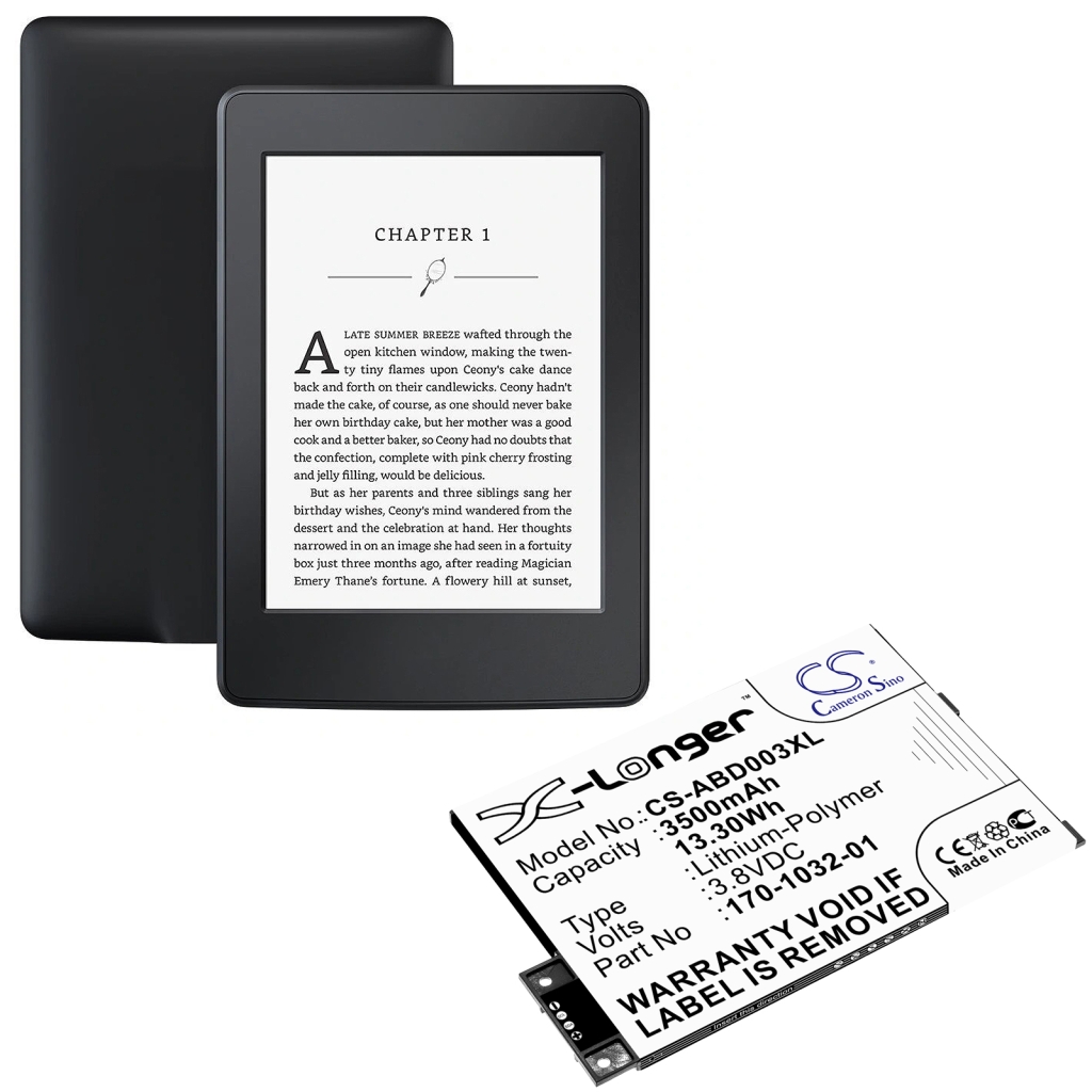 Batería Ebook, eReader Amazon CS-ABD003XL