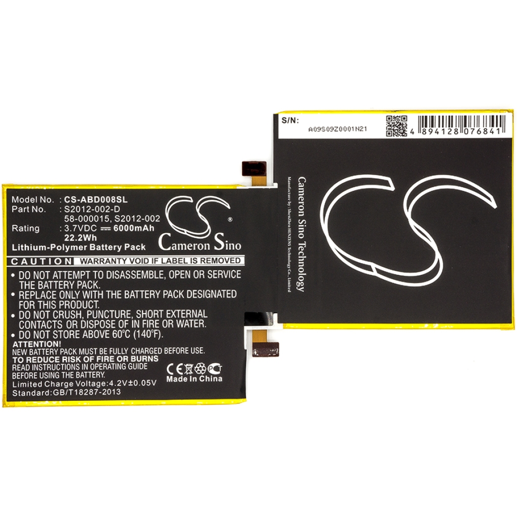 Batería de la tableta Amazon CS-ABD008SL