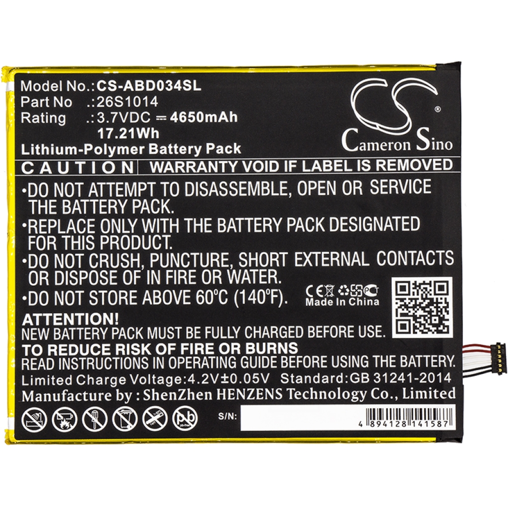 Batería de la tableta Amazon CS-ABD034SL