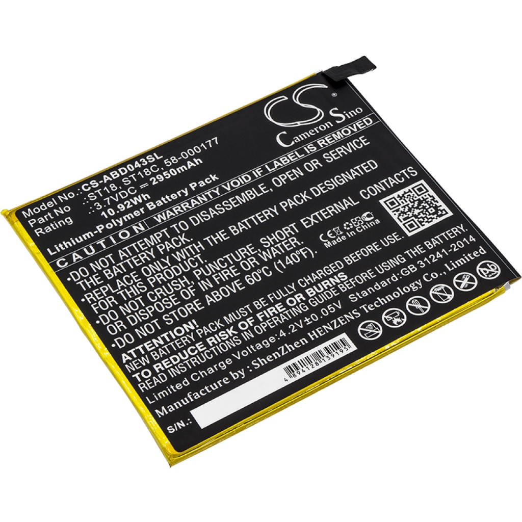 Batería de la tableta Amazon CS-ABD043SL