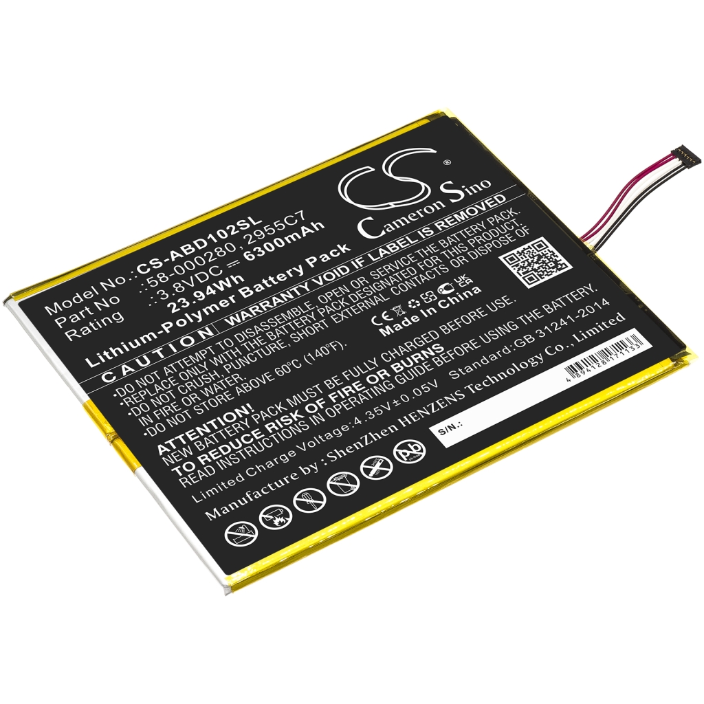 Batería de la tableta Amazon CS-ABD102SL