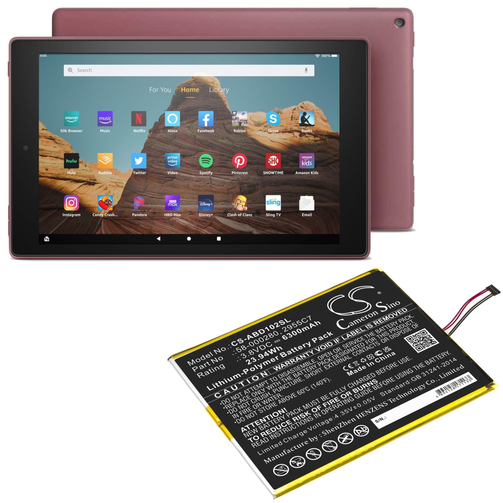 Batería de la tableta Amazon CS-ABD102SL