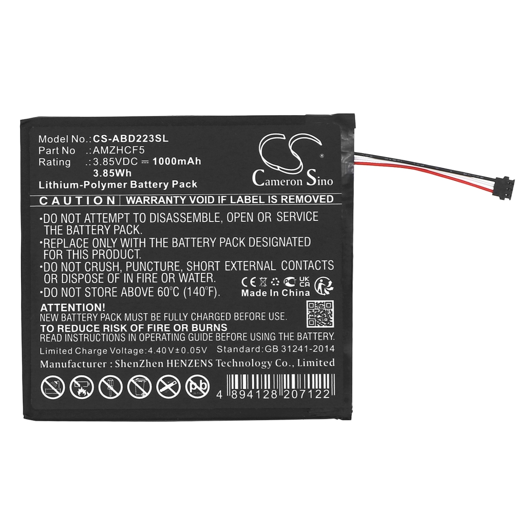 Batería Ebook, eReader Amazon CS-ABD223SL