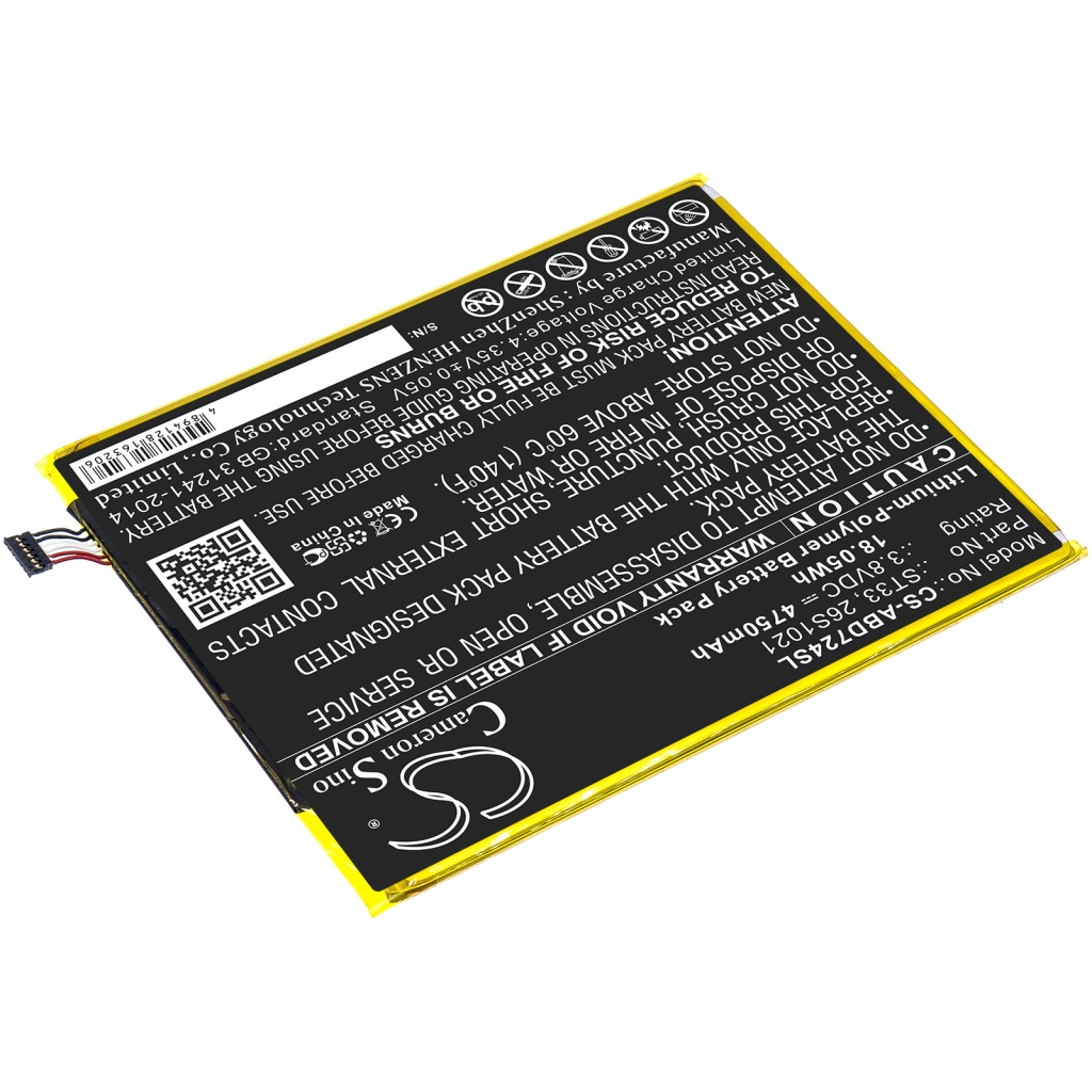 Batería de la tableta Amazon CS-ABD724SL