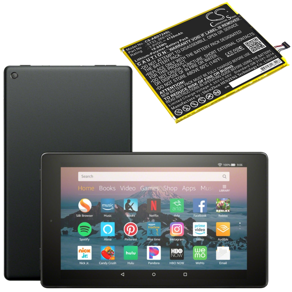 Batería de la tableta Amazon CS-ABD724SL
