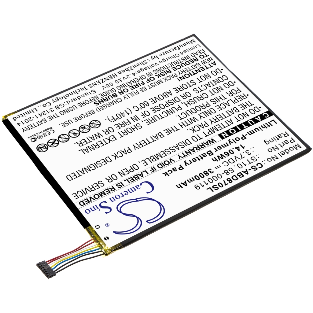 Batería de la tableta Amazon CS-ABD870SL