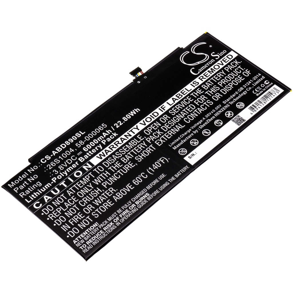Batería de la tableta Amazon CS-ABD890SL