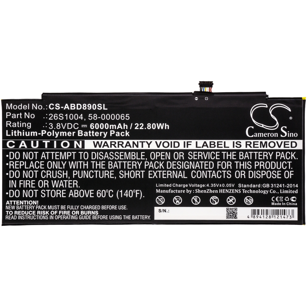 Batería de la tableta Amazon CS-ABD890SL