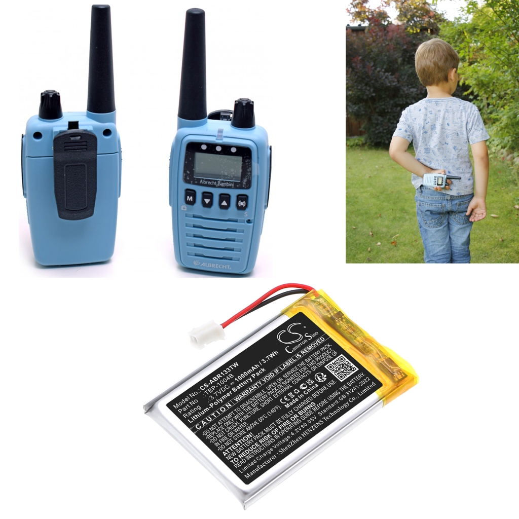 Batería de radio de dos vías Albrecht CS-ABR133TW