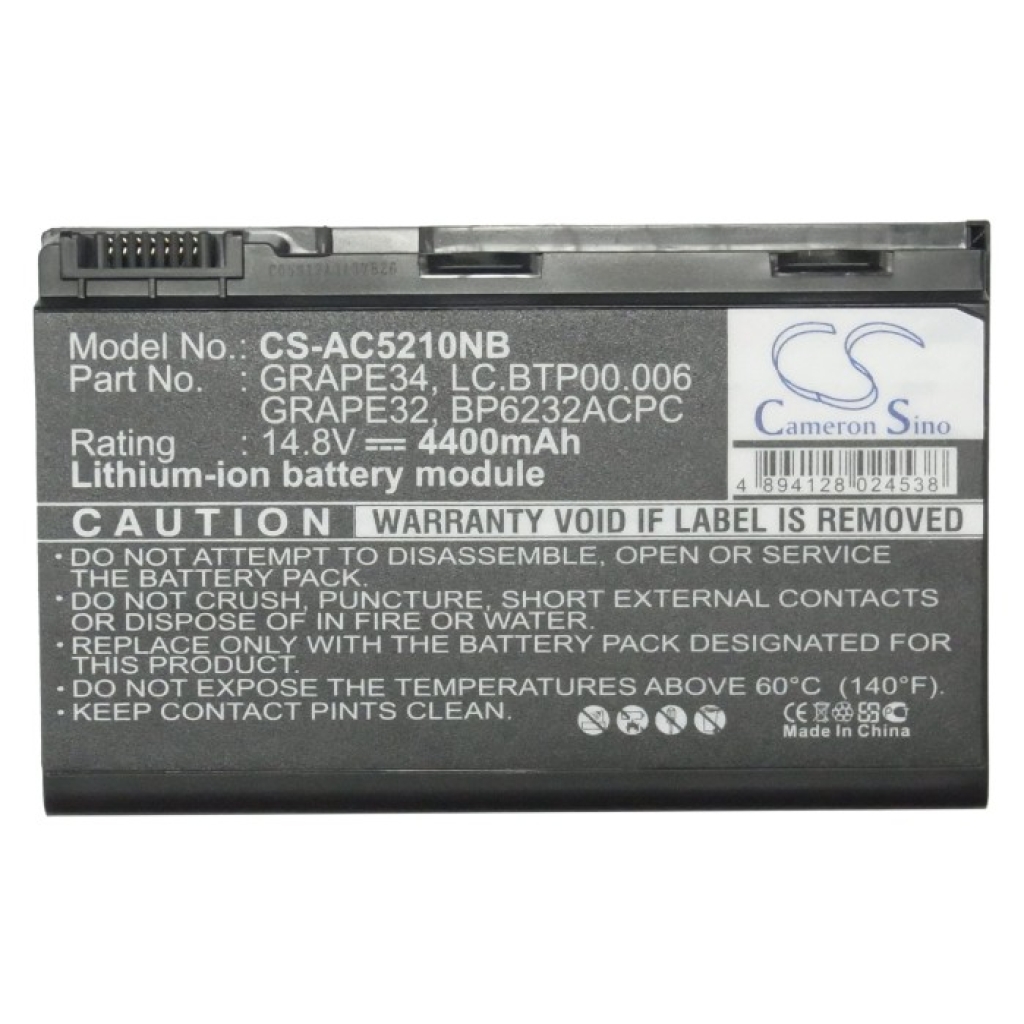 Batería para portátil Acer Extensa 5220-201G08