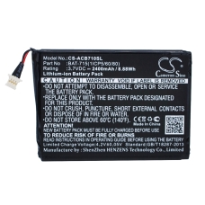 Reemplazo de batería compatible para Acer BAT-715(1ICP5/60/80),KT.00103.001