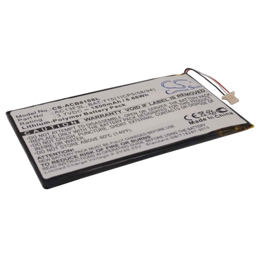 Batería de la tableta Acer CS-ACB810SL