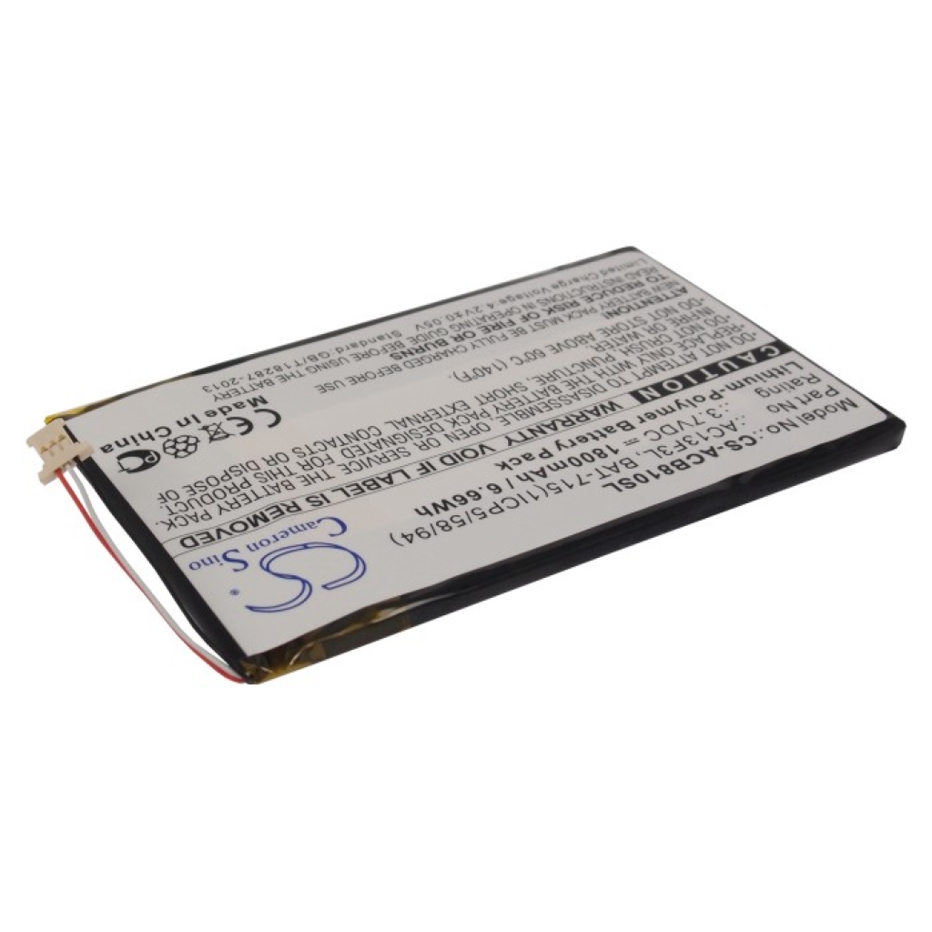 Batería de la tableta Acer CS-ACB810SL