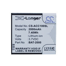Reemplazo de batería compatible para Acer BAT-2000