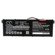Reemplazo de batería compatible para Acer AC14B13J,AC14B18J,AC14B18J(3ICP5/57/80),KT.0040G.004,KT0030G.004