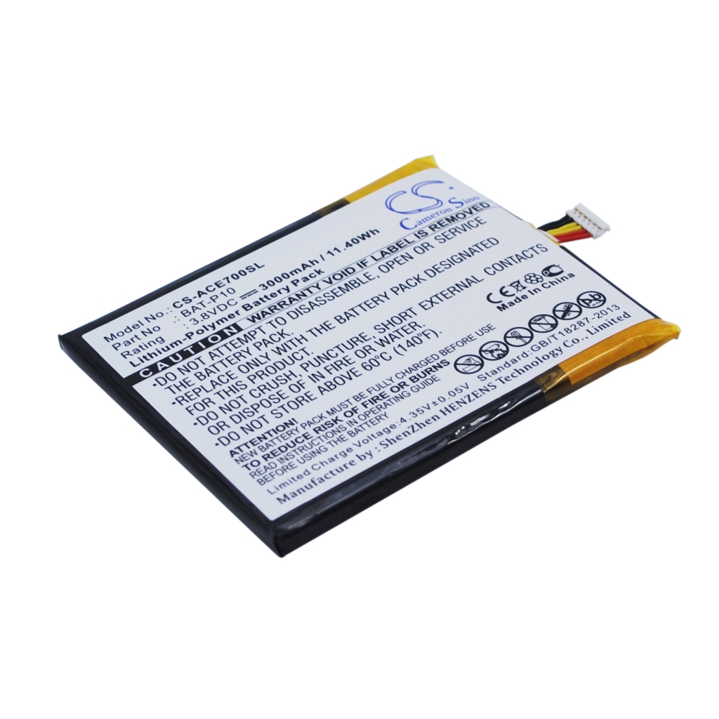 Batería del teléfono móvil Acer CS-ACE700SL