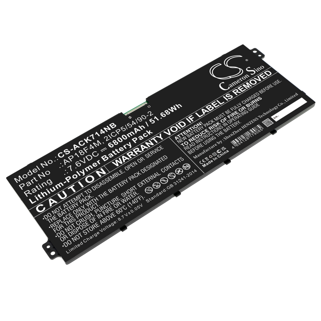 Batería para portátil Acer CS-ACK714NB