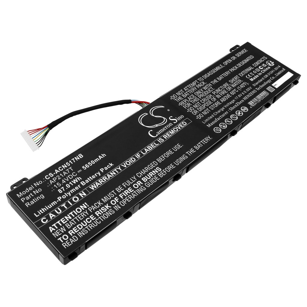 Batería para portátil Acer CS-ACN517NB