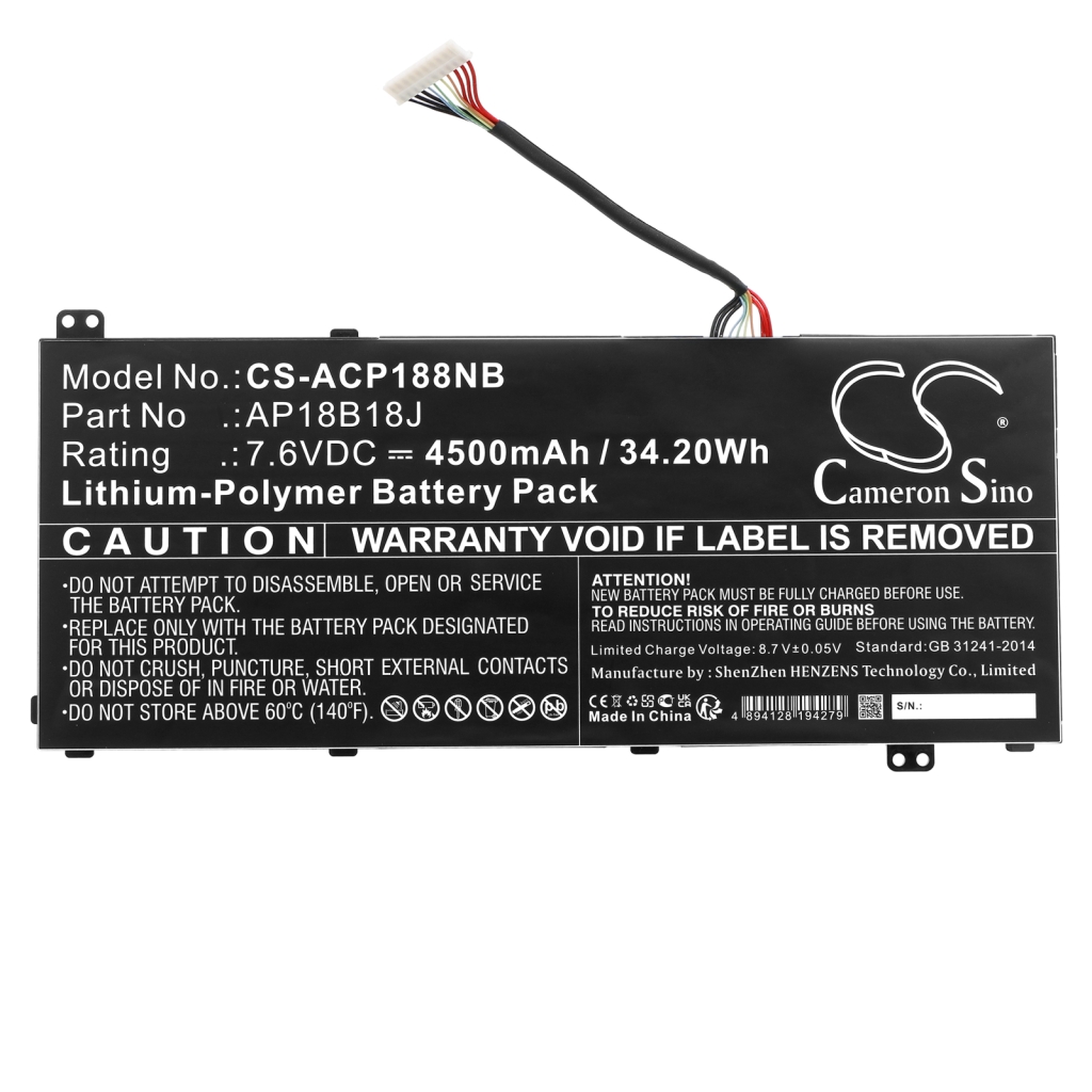 Batería para portátil Acer CS-ACP188NB