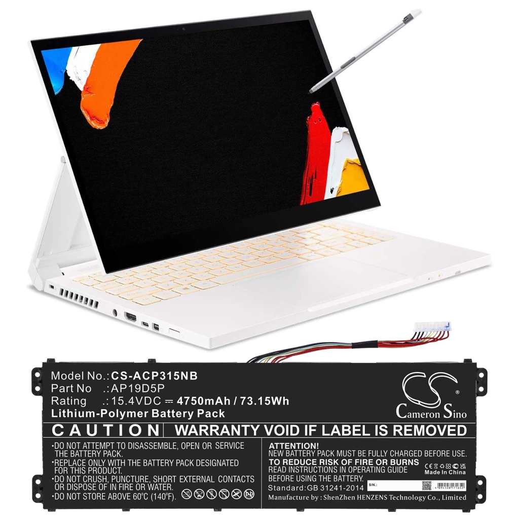 Batería para portátil Acer CS-ACP315NB
