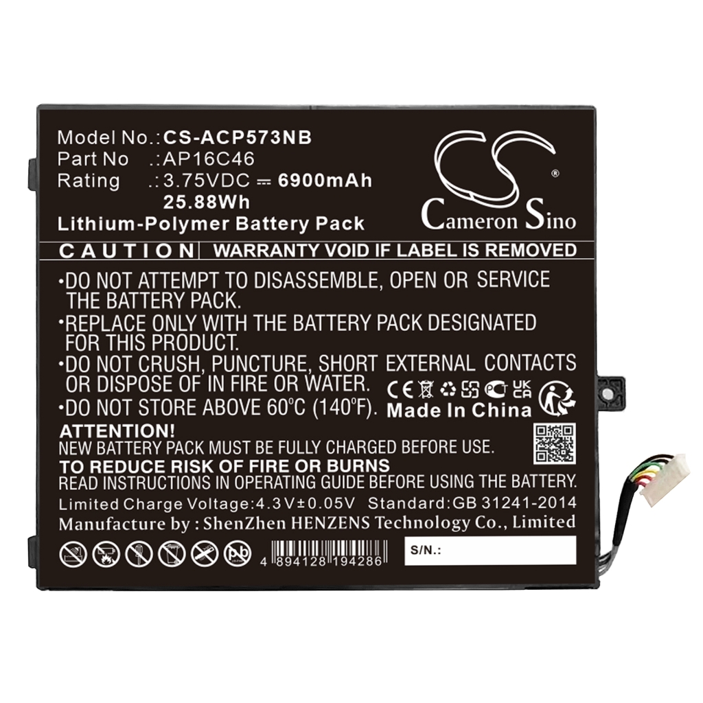 Batería para portátil Acer Aspire E5-573