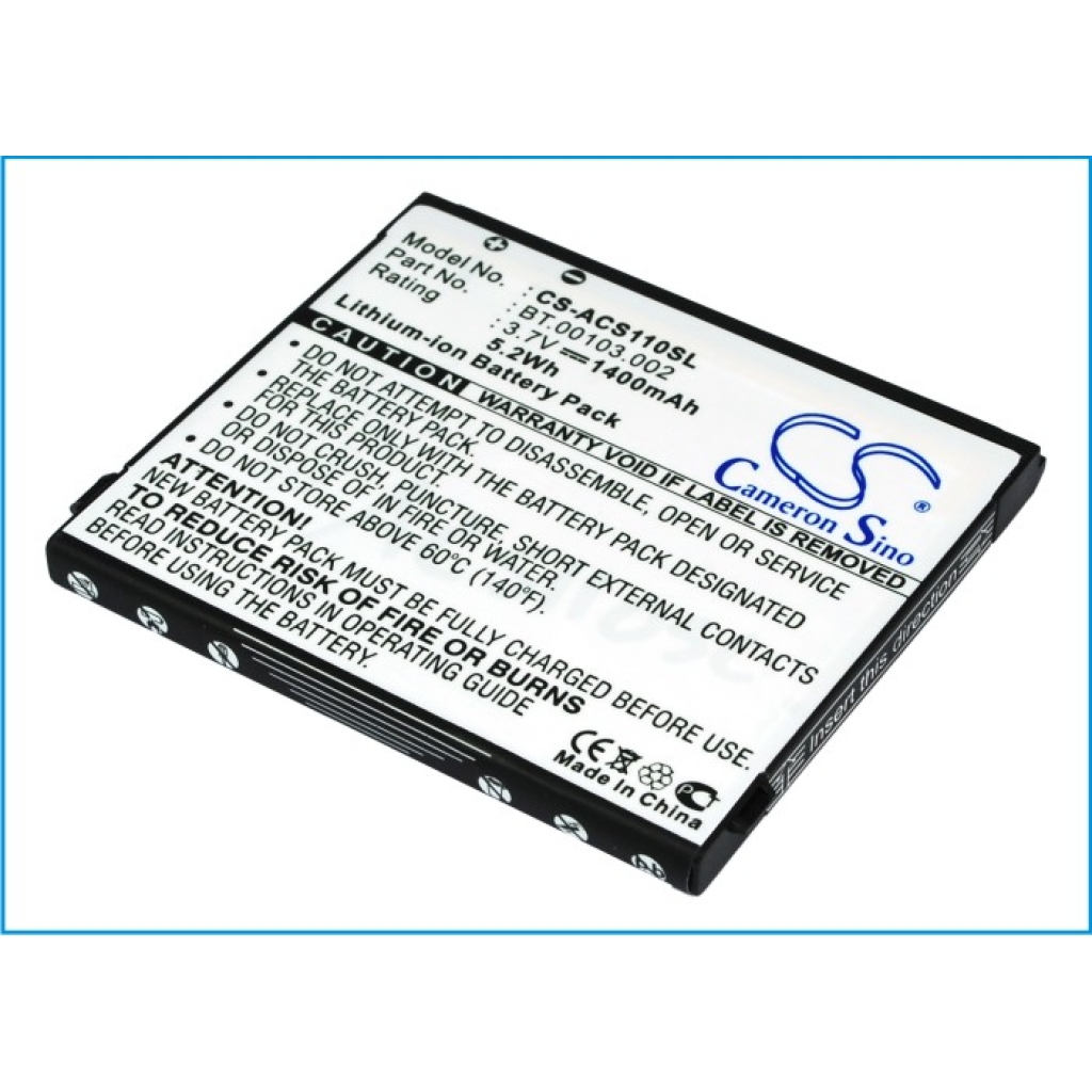 Batería del teléfono móvil Acer CS-ACS110SL