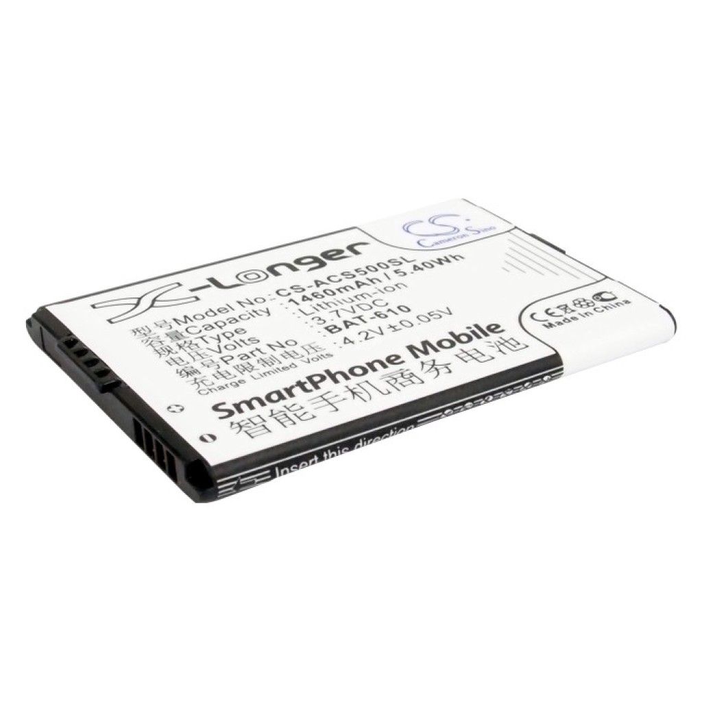 Batería del teléfono móvil Acer CS-ACS500SL