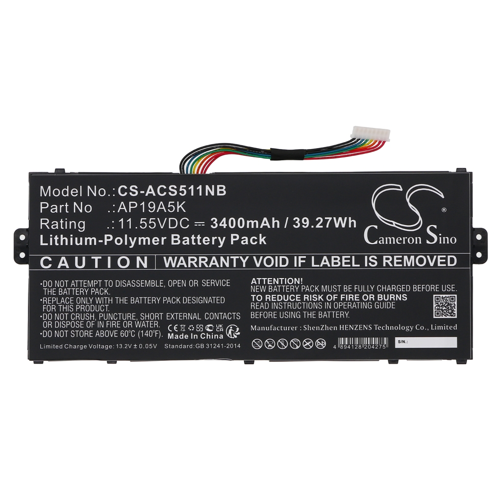 Batería para portátil Acer CS-ACS511NB