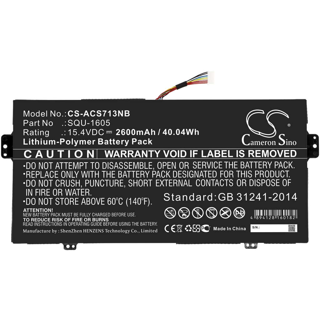 Batería para portátil Acer CS-ACS713NB