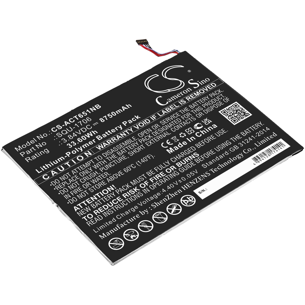 Batería de la tableta Acer CS-ACT651NB