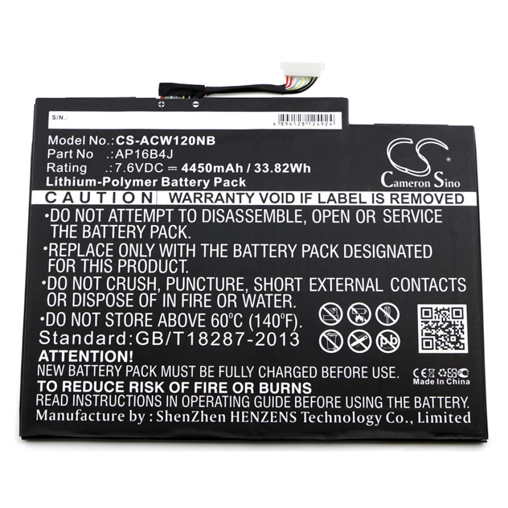 Batería para portátil Acer CS-ACW120NB