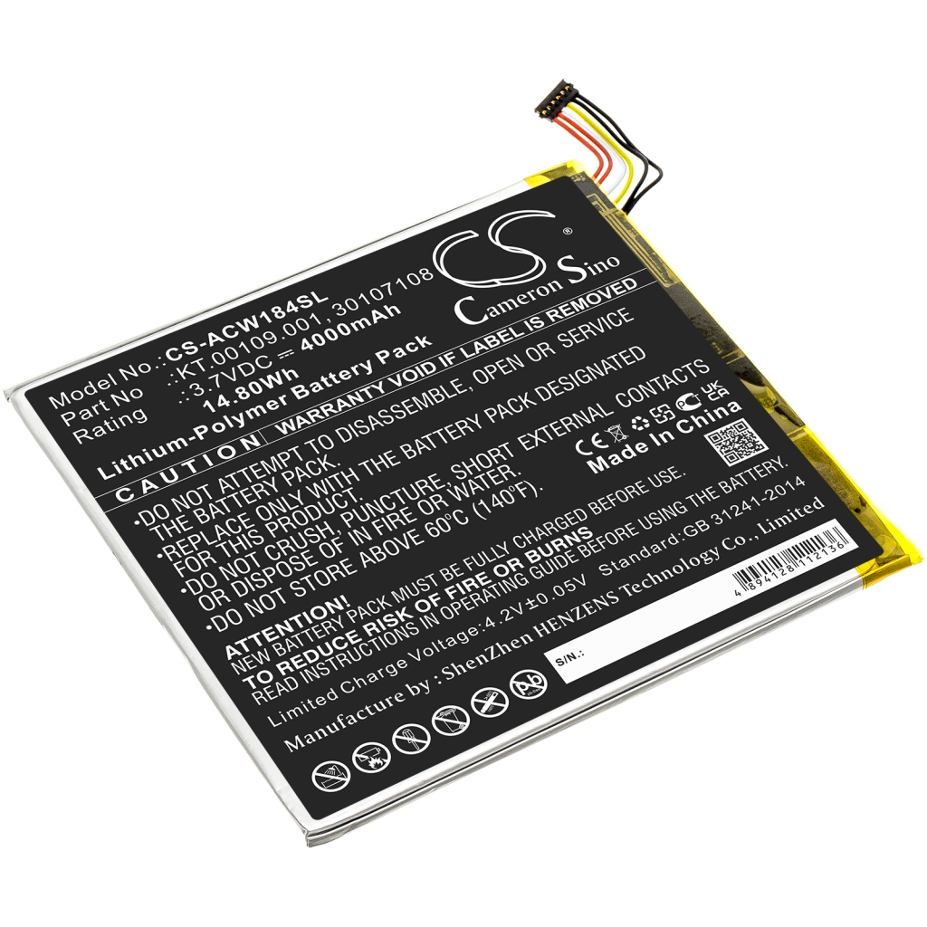 Batería de la tableta Acer CS-ACW184SL