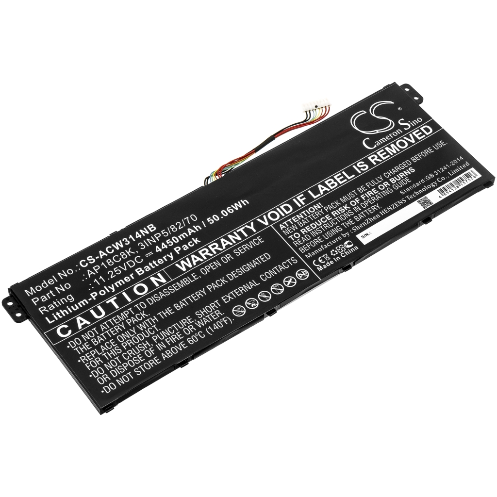 Batería para portátil Acer CS-ACW314NB