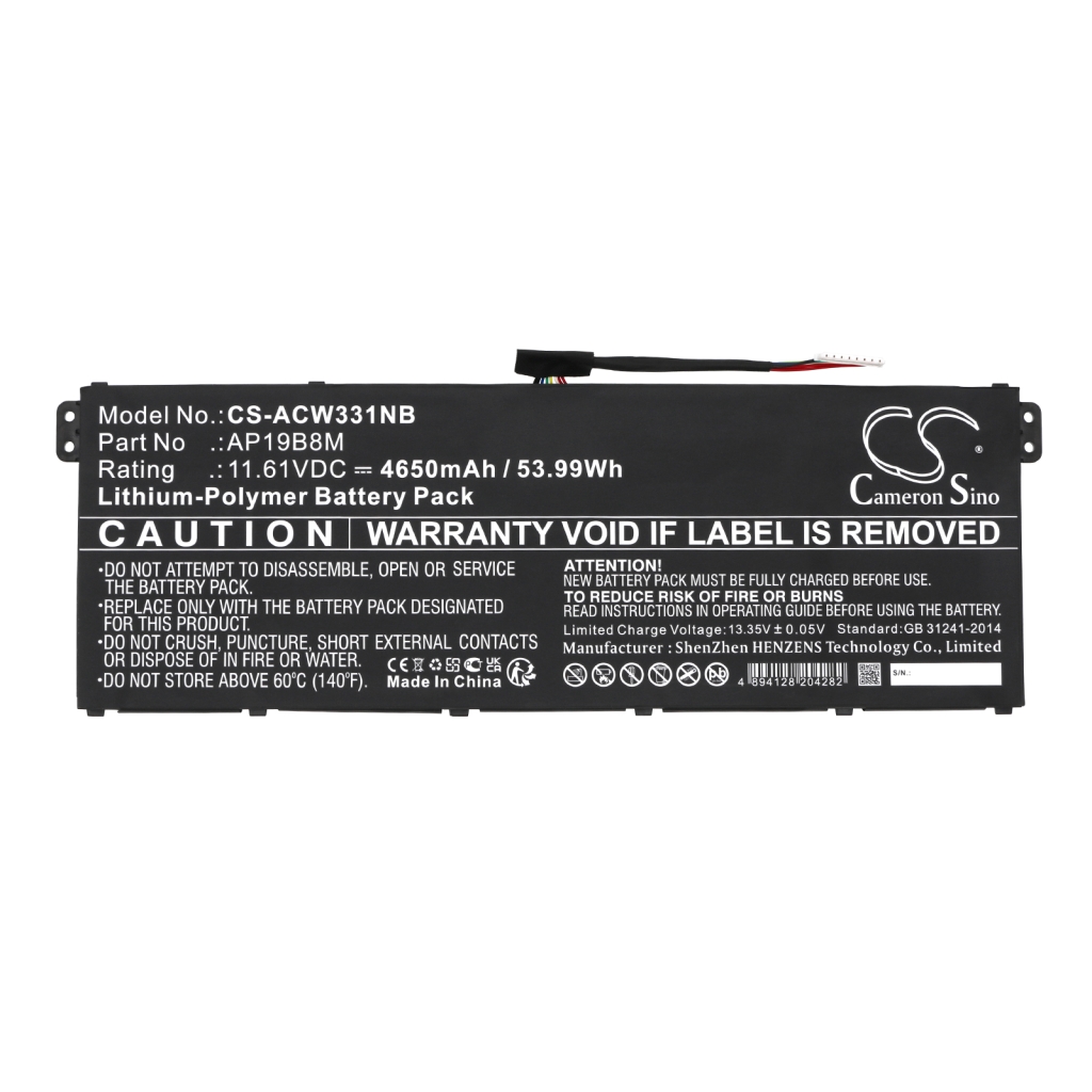 Batería para portátil Acer CS-ACW331NB