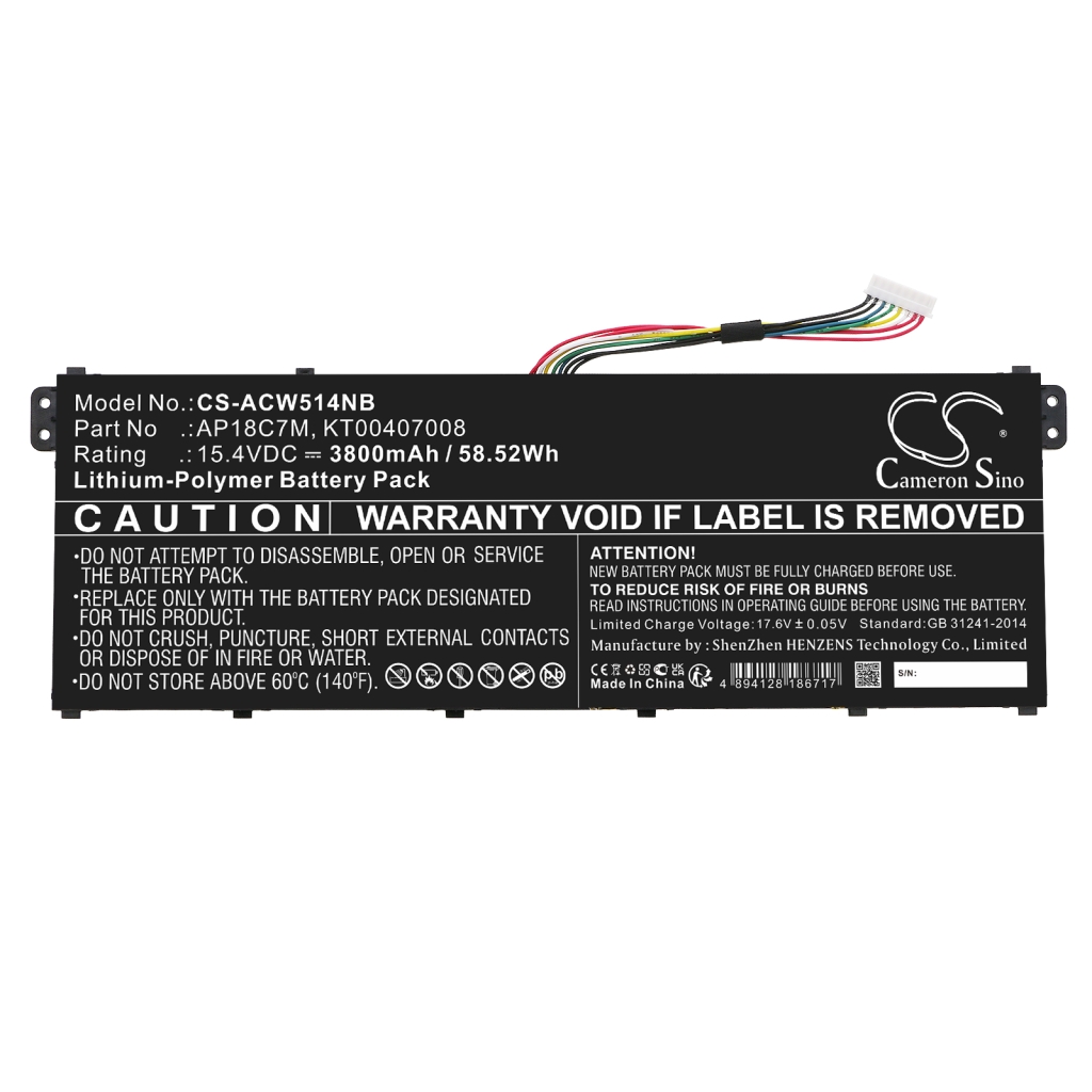 Batería para portátil Acer Swift 5 SF514-54T-50P5