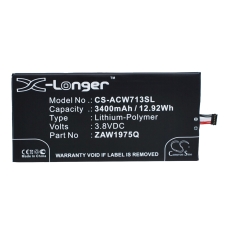 Reemplazo de batería compatible para Acer APRILIA,ZAW1975Q,ZAW1975Q 1/ICP3/61/127,ZWA1975Q