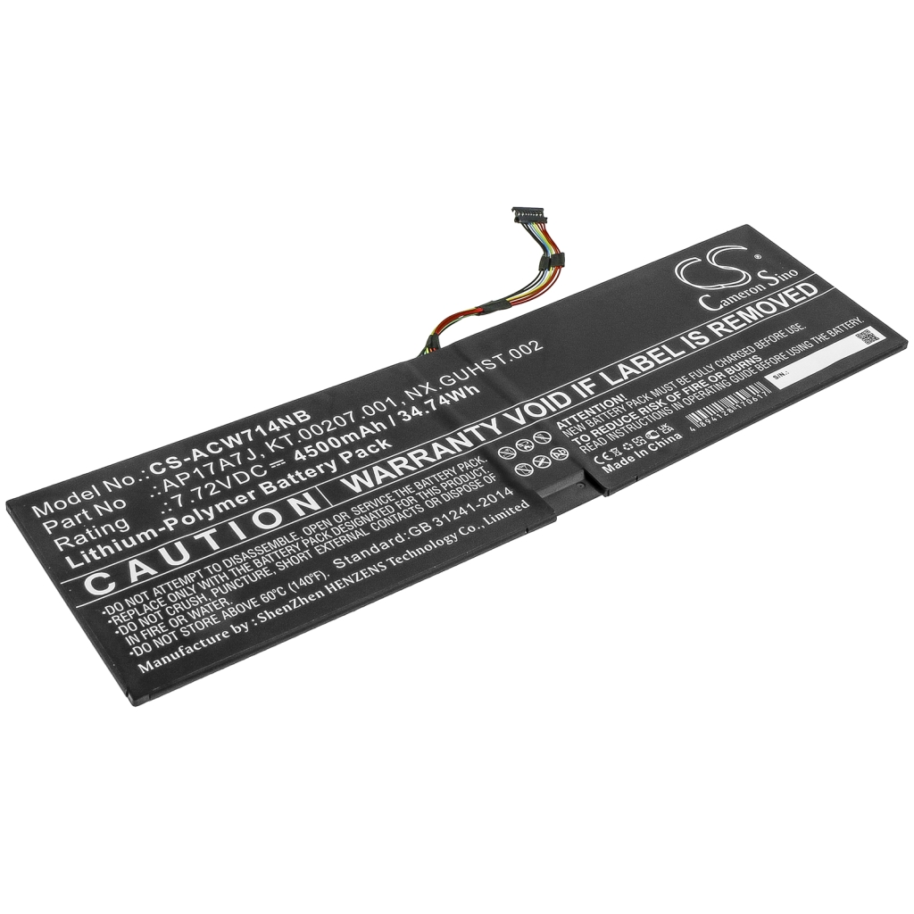 Batería para portátil Acer CS-ACW714NB
